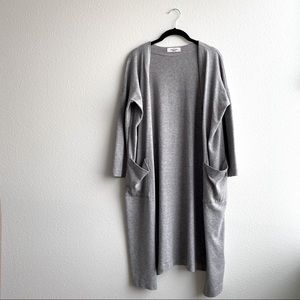 CJLA “Aria” Duster Cardigan in Heather Grey - Carly Jean Los Angeles
